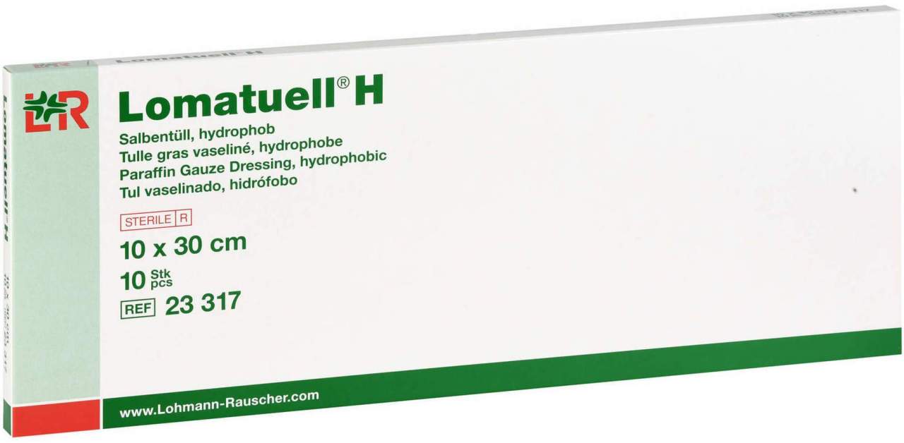 Lomatuell H Salbentüll 10x30 cm Steri
