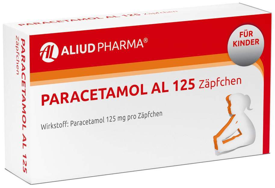 Paracetamol AL 125 mg 10 Säuglingszäpfchen