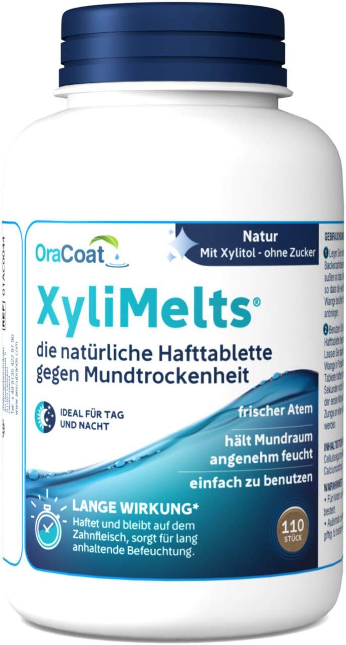 Oracoat Xylimelts Hafttabletten Natur ( Ohne Minze ) 110 Stück