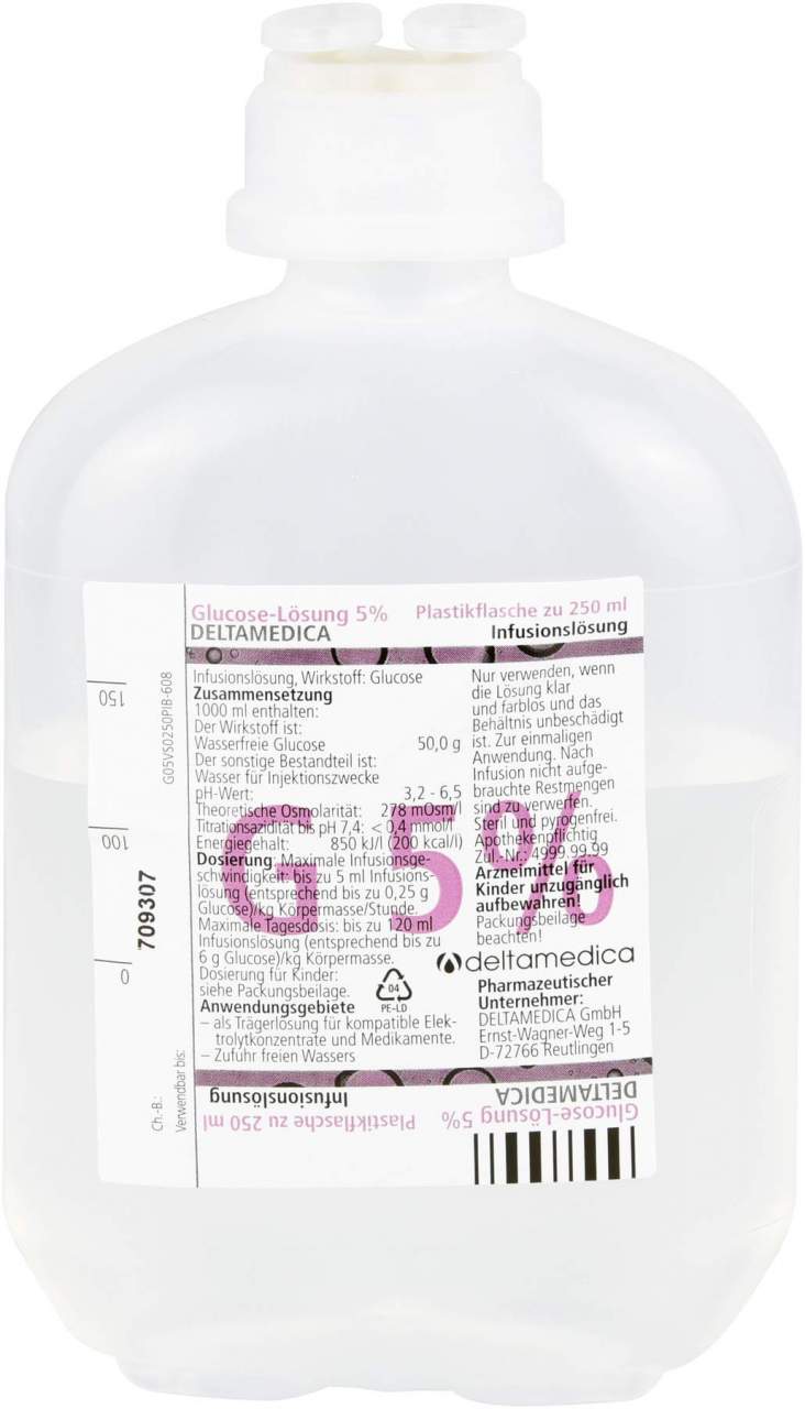Glucose 5% Alleman 10x250 ml Infusionslösung