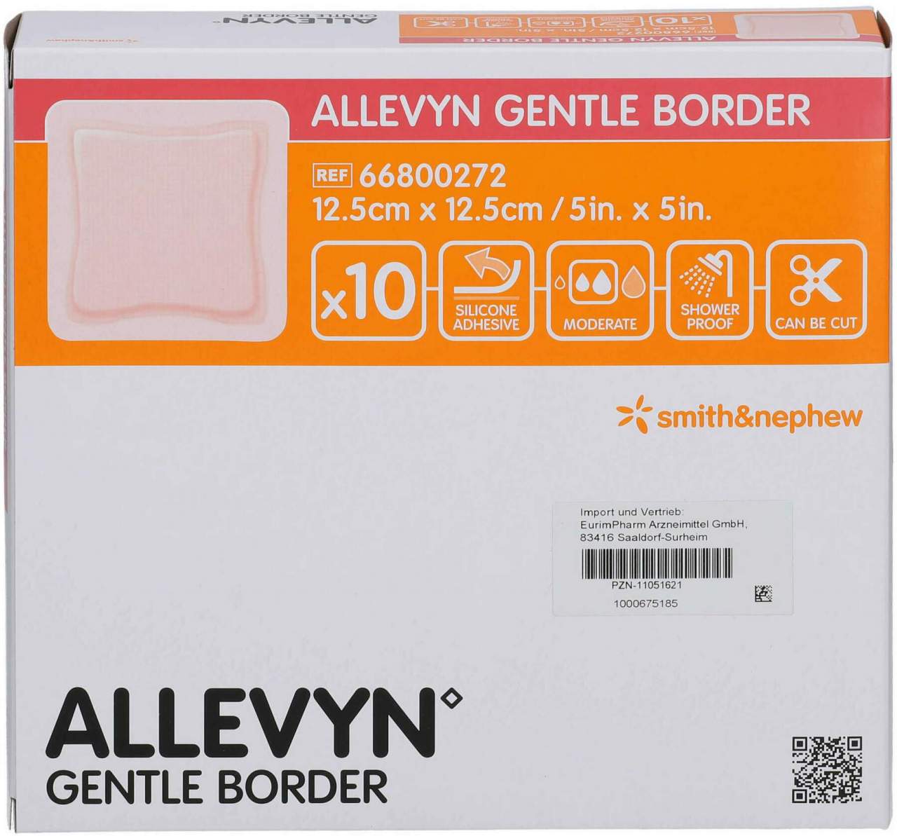 Allevyn Gentle Border 12,5x12,5 cm Schaumverb.
