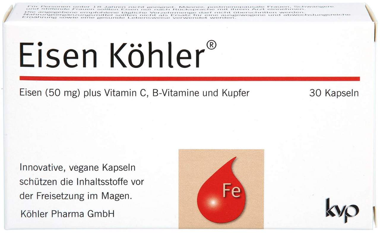 Eisen Köhler® Kapseln 30 Stück