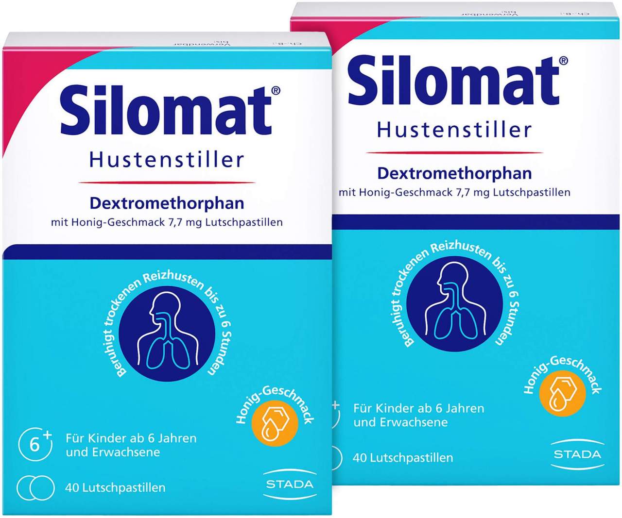 Silomat Hustenstiller DMP mit Honig Geschmack 7,7 mg 2 x 40 Lutschpastillen