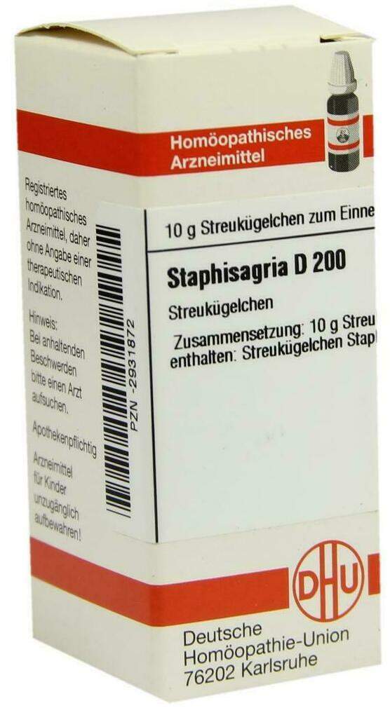 Dhu Staphisagria D200 10 G Globuli