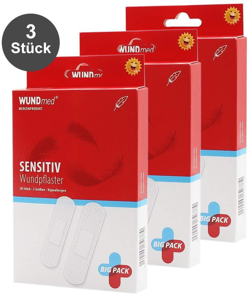 Wundpflasterstrips sensitiv 3er-Set