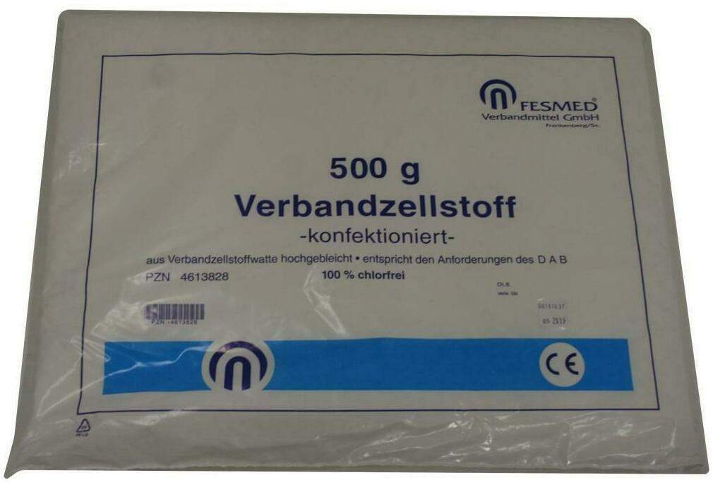 Verbandzellstoff Konfektioniert Hochgebleicht 500 G Beutel