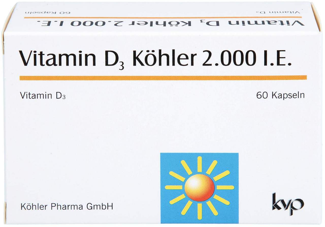 Vitamin D3 Köhler 2000 I.E. 60 Kapseln