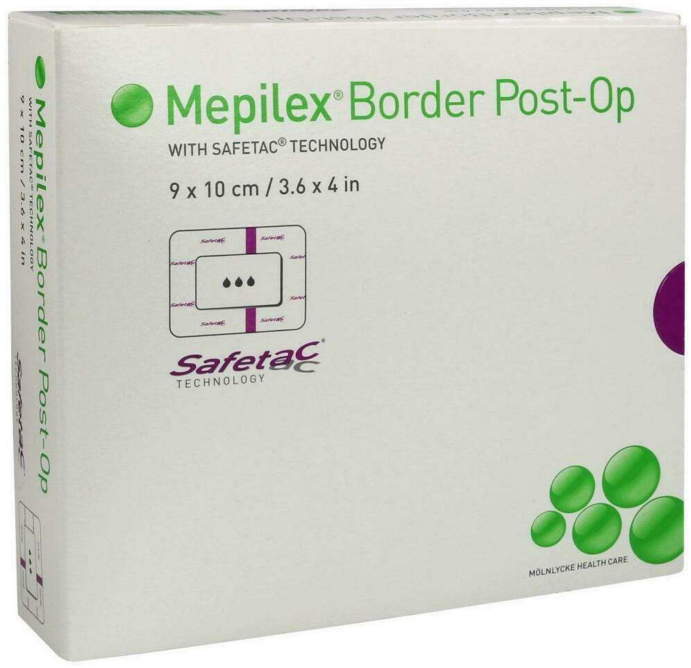 Mepilex Border Post-Op Verband Haftend 9x10 cm