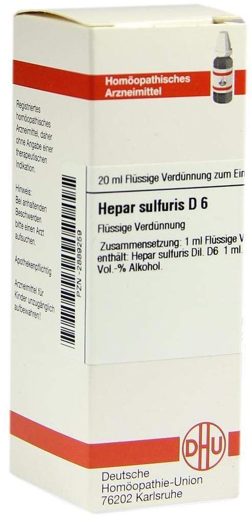 Dhu Hepar Sulfuris D6 20 ml Dilution