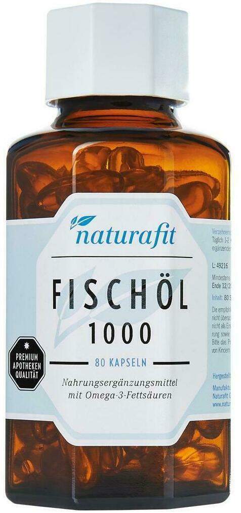 Naturafit Fischöl 1000 mg 80 Kapseln