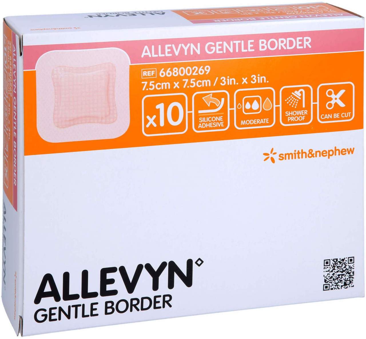 Allevyn Gentle Border 7,5 X 7,5 cm Schaumverbände