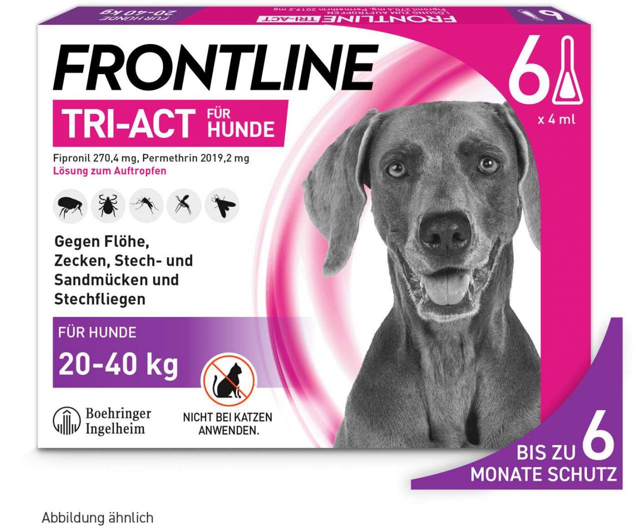 Frontline TRI-ACT Hund 20-40 kg 6 Pipetten