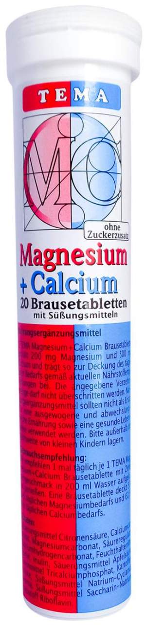 TEMA Magnesium + Calcium Brausetabletten