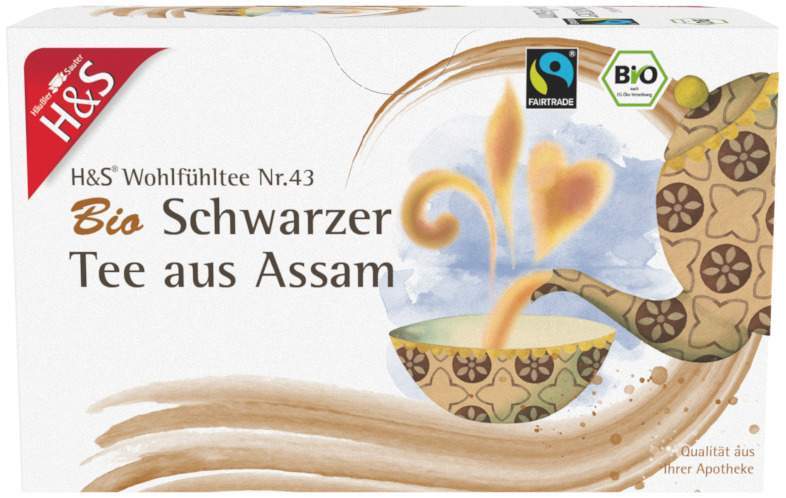 H&S Bio Schwarzer Tee Aus Assam 20 Filterbeutel