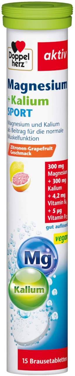 Doppelherz Aktiv Magnesium + Kalium Sport 15 Brausetabletten