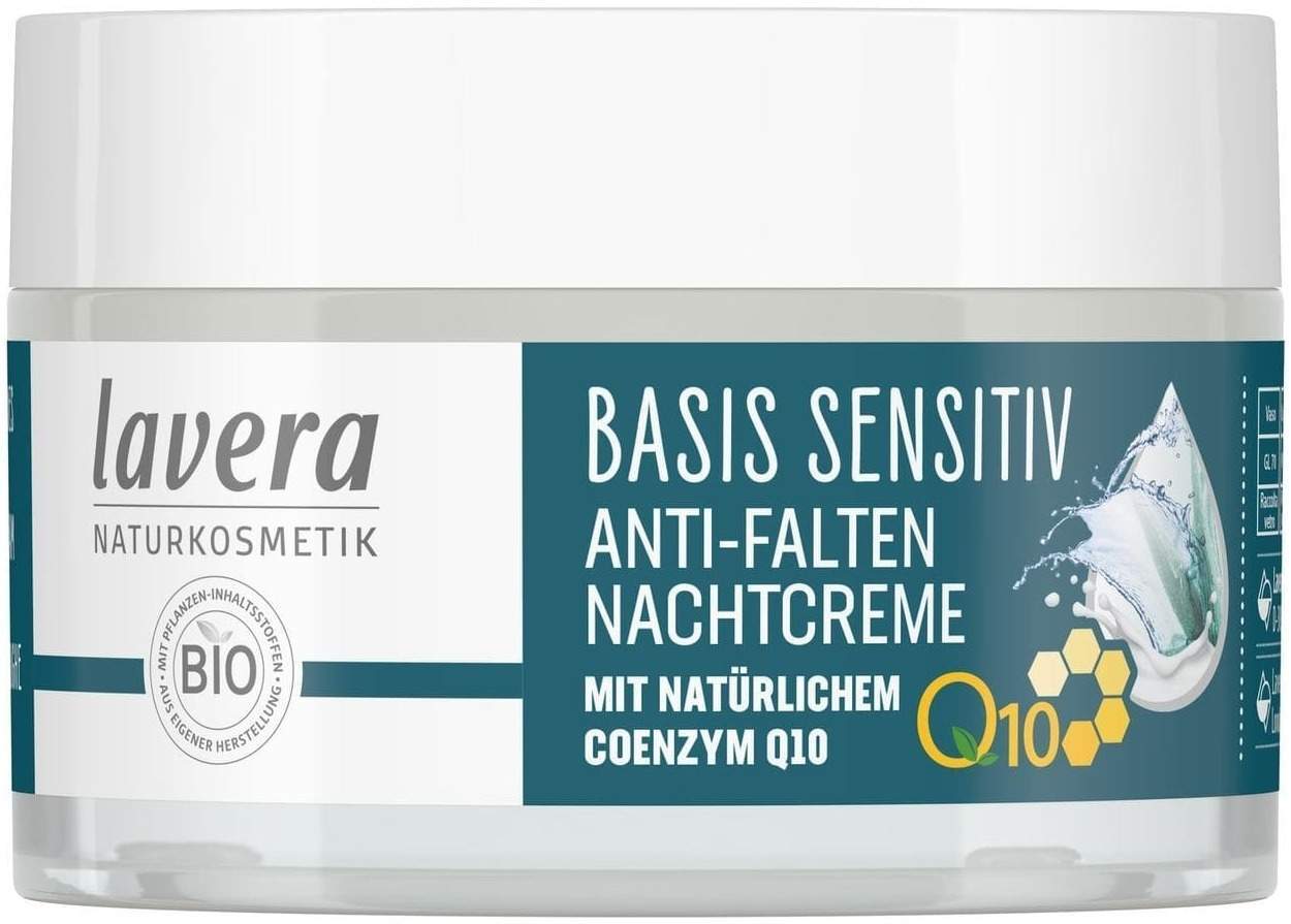 Lavera Basis Sensitiv Anti-Falten Nachtcreme Q10 50 ml