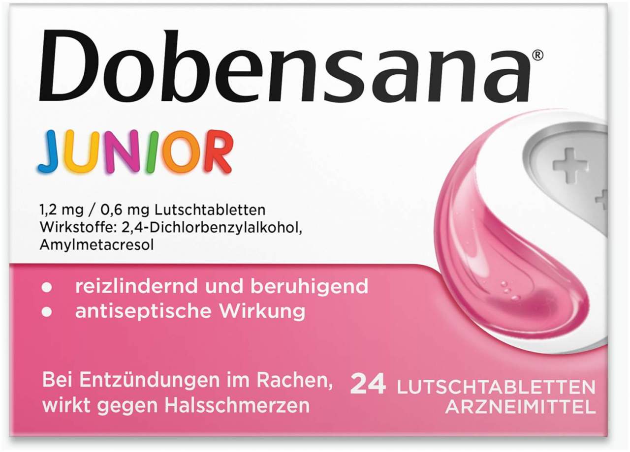 Dobensana Junior Zuckerfrei 1,2 mg und 0,6 mg 24 Lutschtabletten