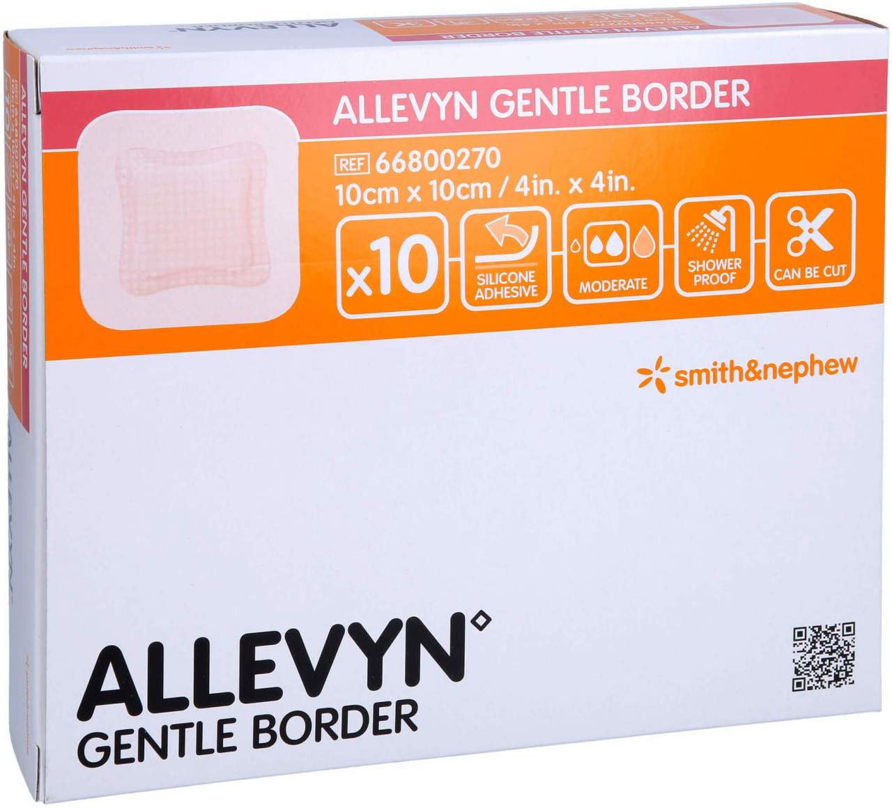 Allevyn Gentle Border 10x10 cm Schaumverb.