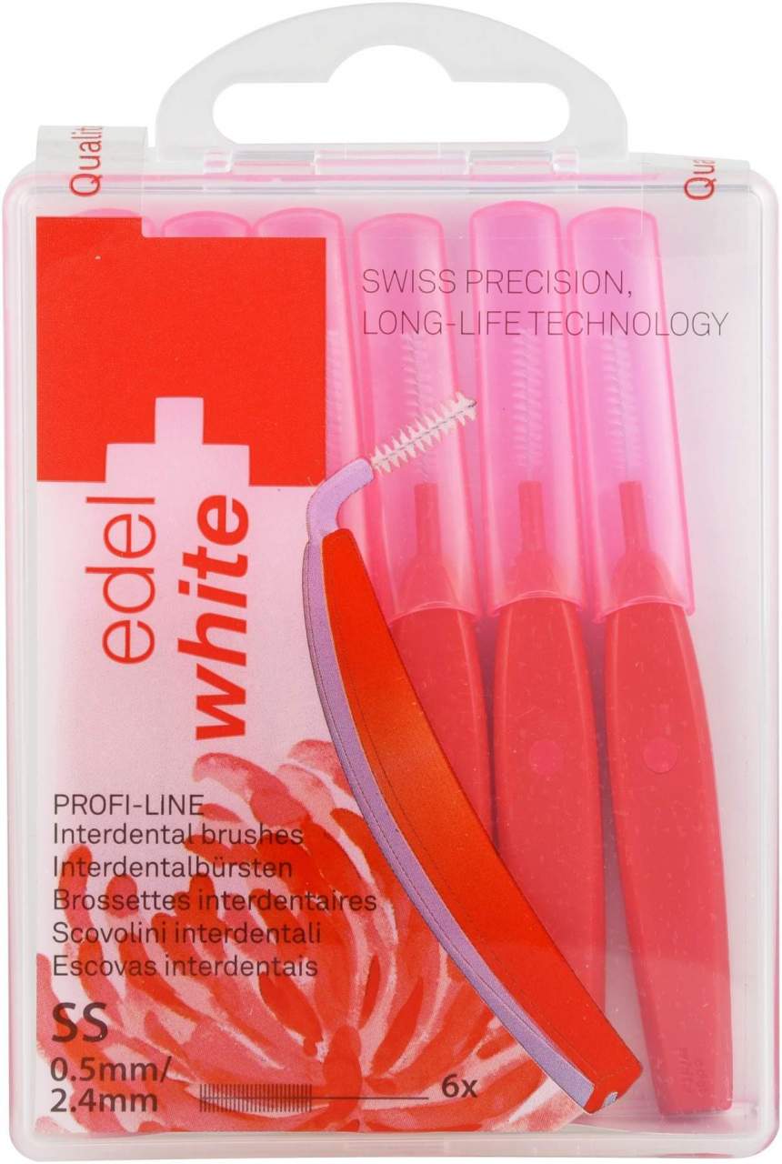 Edelwhite Pro Interdent.Bür.S 0,5-2,4mm Rot