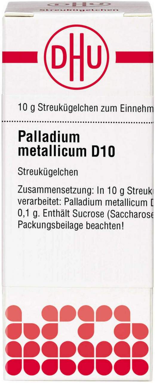 Dhu Palladium Metallicum D10 Globuli 10 G