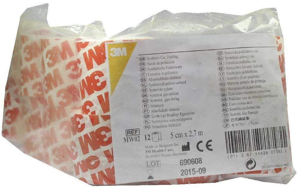 Polsterwatte Binde 3m 5cmx2,7m Rolle Mw02