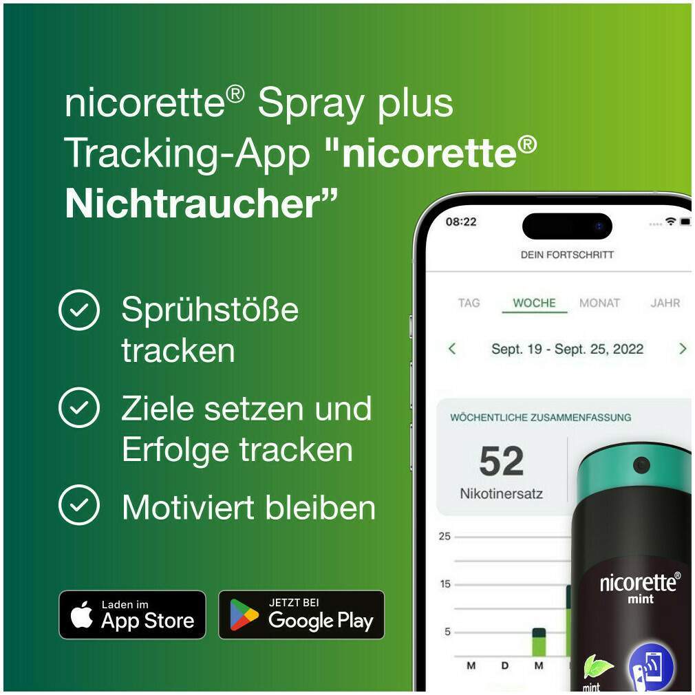 Nicorette Fruit & Mint Spray 1 mg 3 x 2 Stück