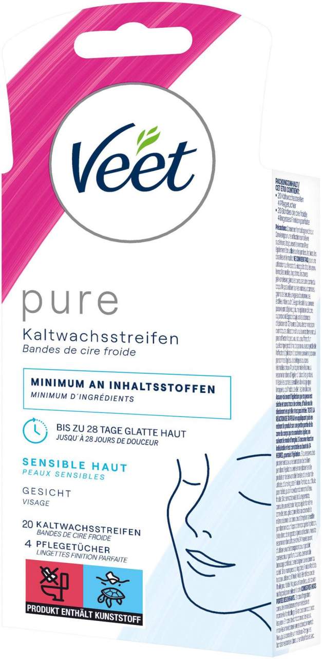 Veet Kaltwachs - Streifen Gesicht 20 Streifen