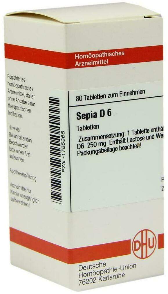 Dhu Sepia D6 80 Tabletten