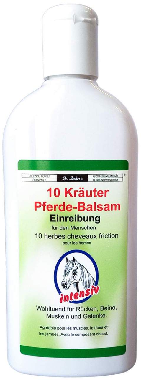 10 Kräuter Pferdebalsam Einreibung Intensiv