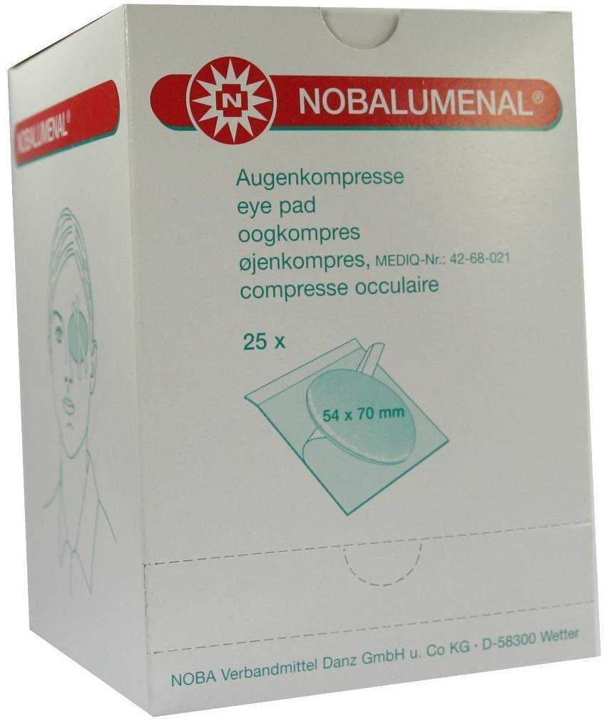 Nobalumenal Augenkompr.Steril 54x70 mm