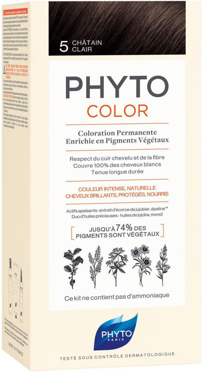 Phytocolor 5 Helles Braun Ohne Ammoniak 1 Stück - Zur Haarpflege