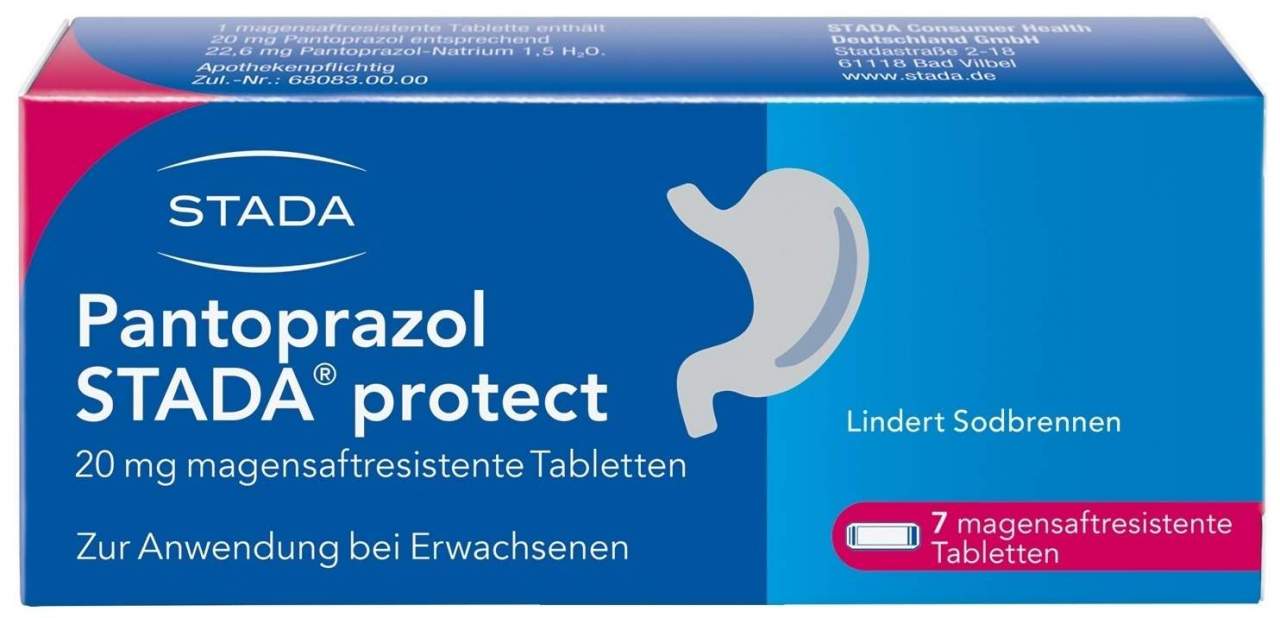 Pantoprazol Stada Protect 20 mg 7 Magensaftresistente Tabletten