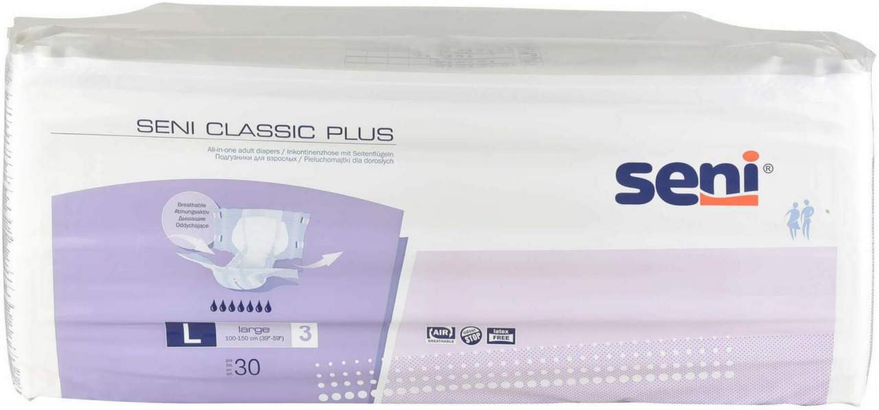 Seni Classic Plus Inkontinenzhose Gr.L 30 Stück