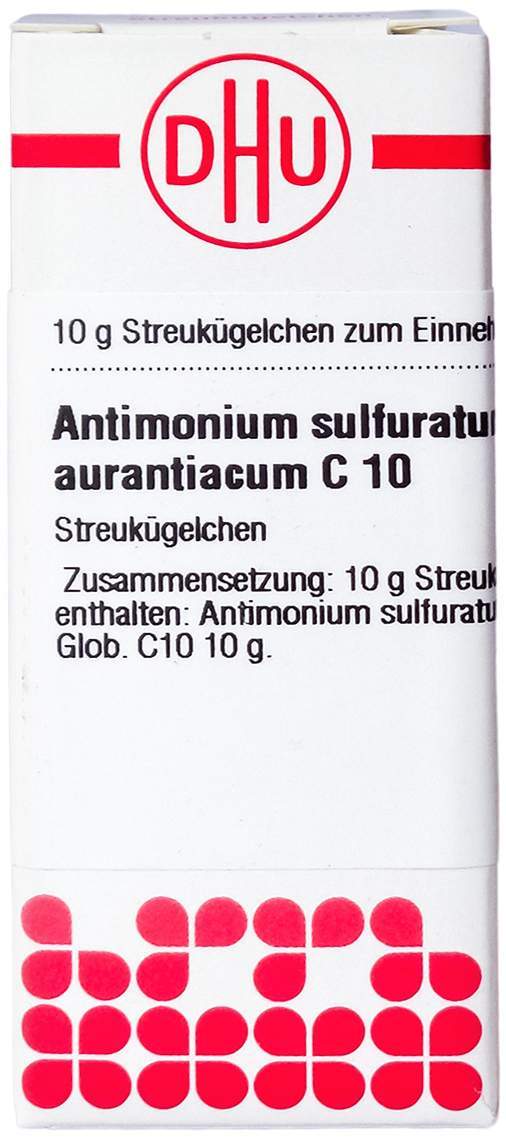 Dhu Antimonium Sulfuratum Aurantiacum C 10 Globuli 10 G