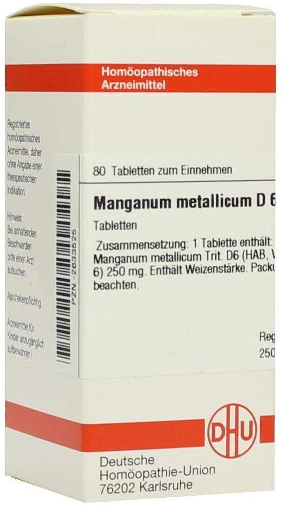 Dhu Manganum Metallicum D6 Tabletten