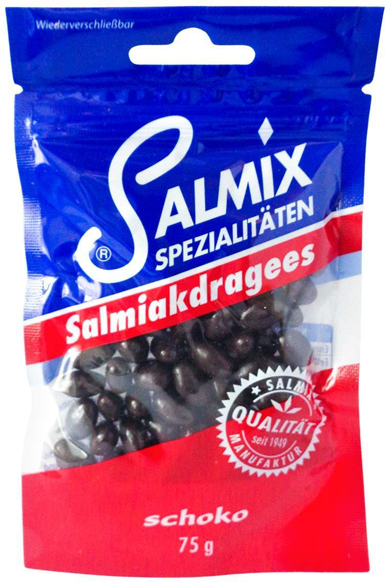 Salmix Salmiakdragees Schoko 75 G