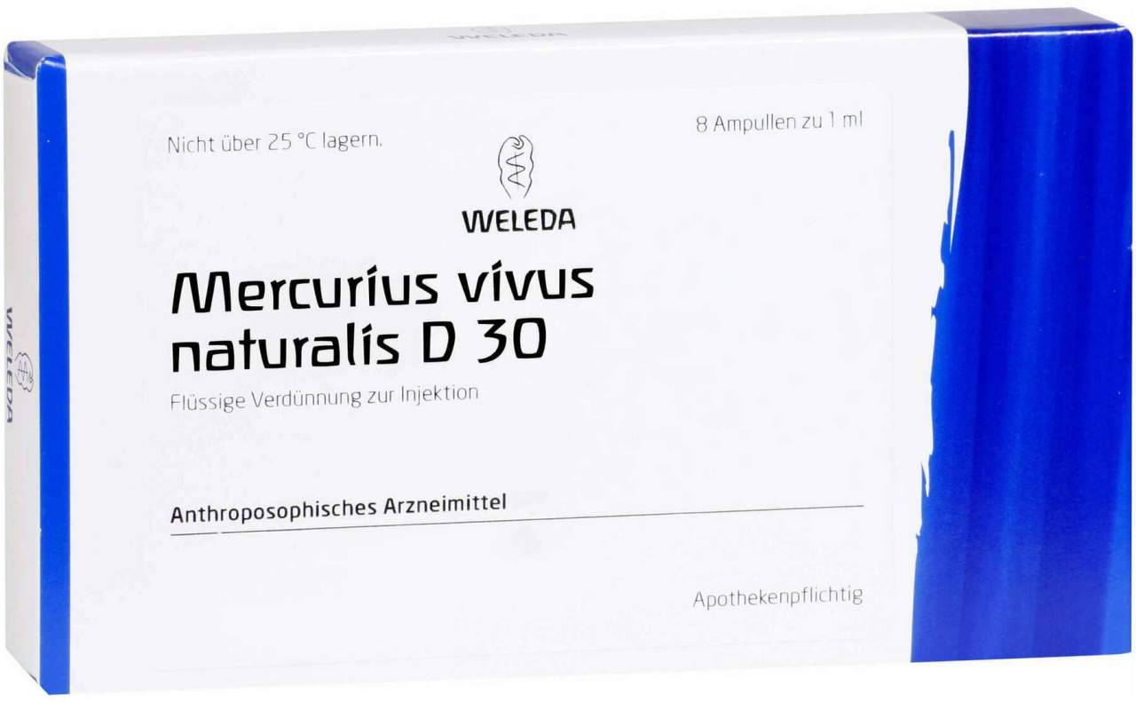 Weleda Mercurius Vivus Naturalis D30 8 X 1 ml Ampullen