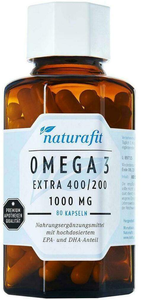 Naturafit Omega - 3 Extra 400 200 Kapseln 80 Stk