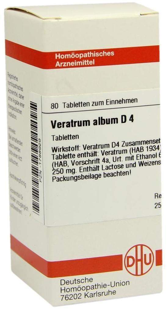 Dhu Veratrum Album D4 80 Tabletten