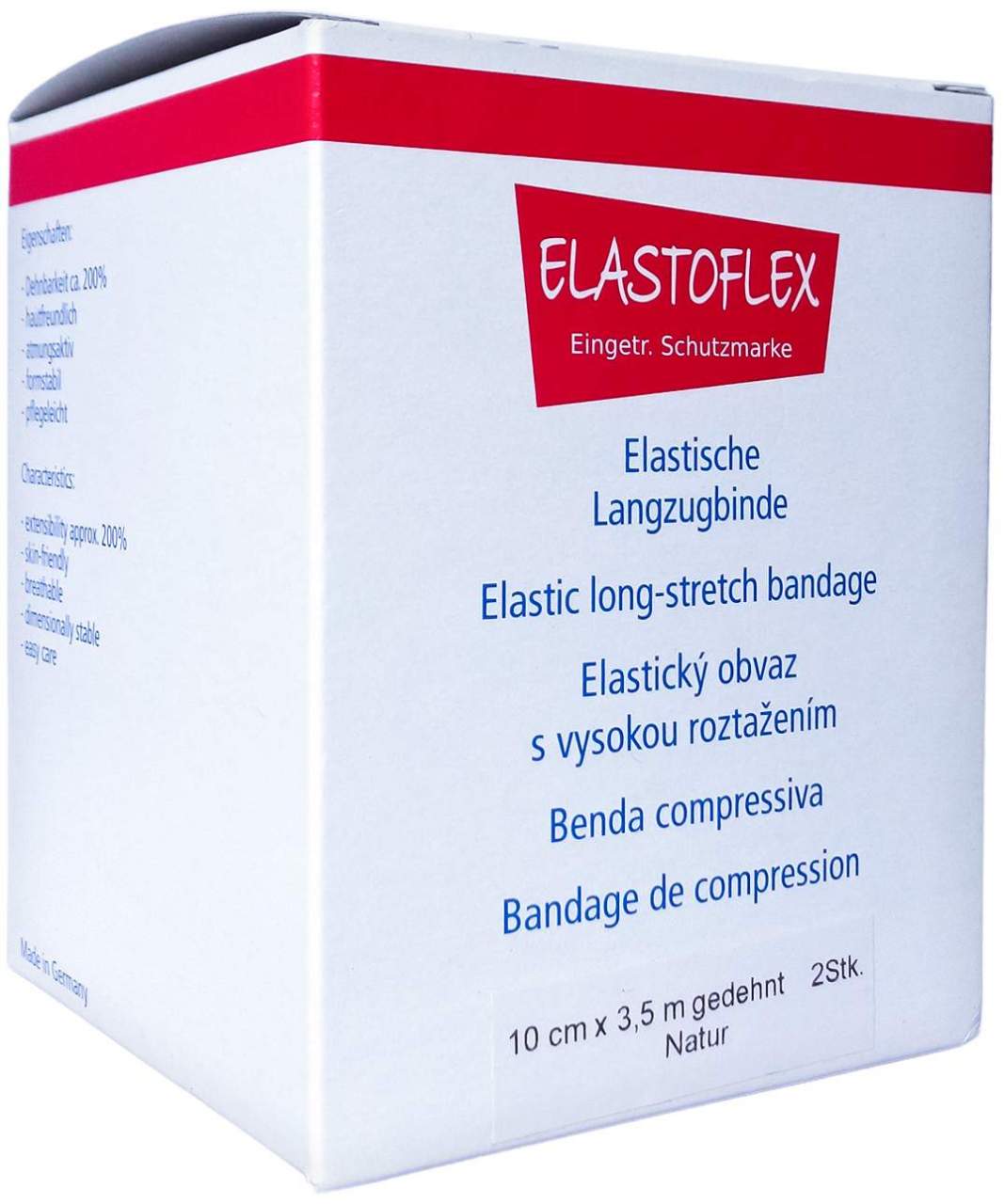 Elastoflex Langzugbinde 10 cm X 3,5 M Natur 2 Stück