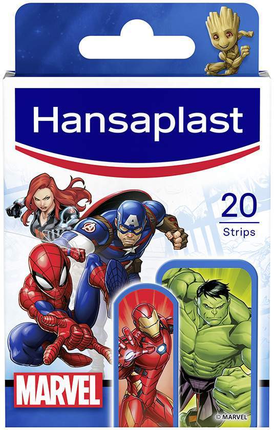 Hansaplast Kinder Pflasterstrips Marvel 20 Stück