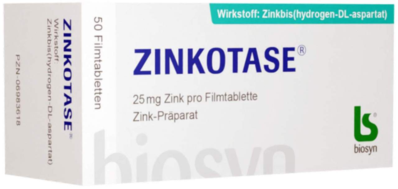 Zinkotase Filmtabletten 50 Filmtabletten