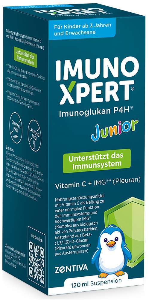 Imunoxpert Junior Suspension Vitamin C + Beta - Glucan 120 ml