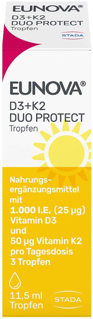Eunova DuoProtect D3 + K2 1000 I.E. 11,5 ml Tropfen