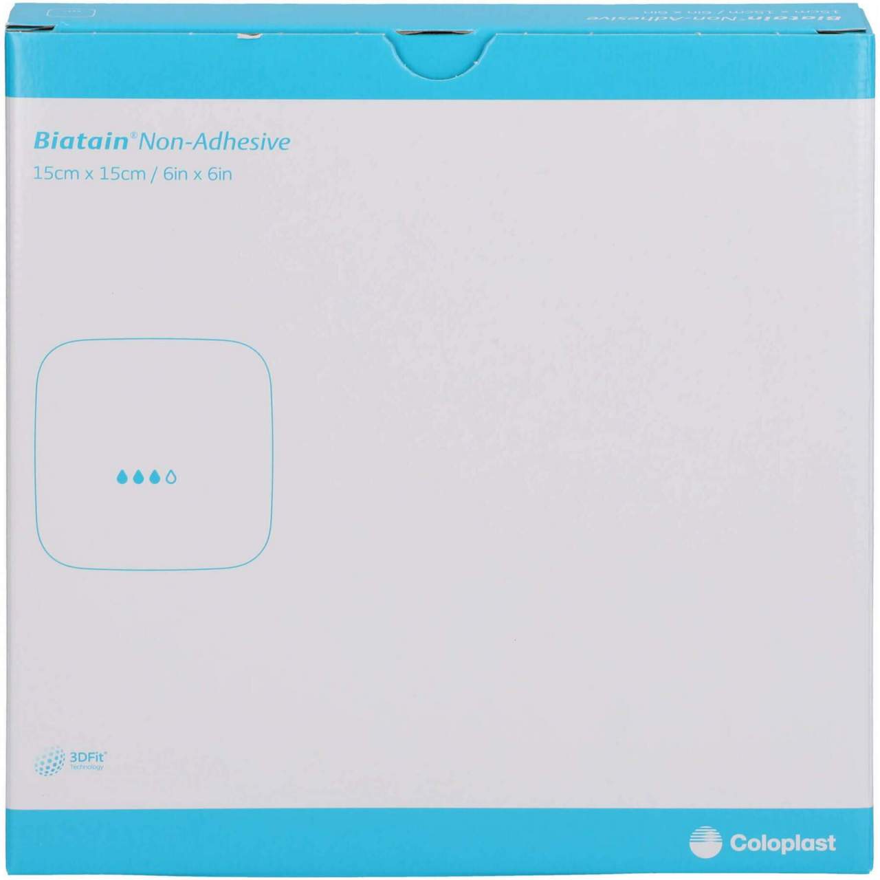 Biatain Schaumverband 15x15 cm Nicht Haftend 5 Stück