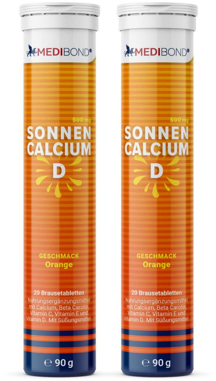 Sonnencalcium D Medibond Brausetabletten 2 x 20 Stück