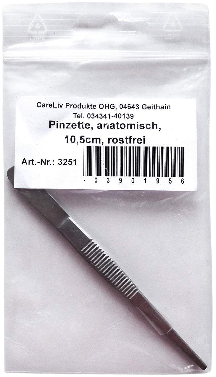 Pinzette Anatomisch 10,5 cm 1 Stück