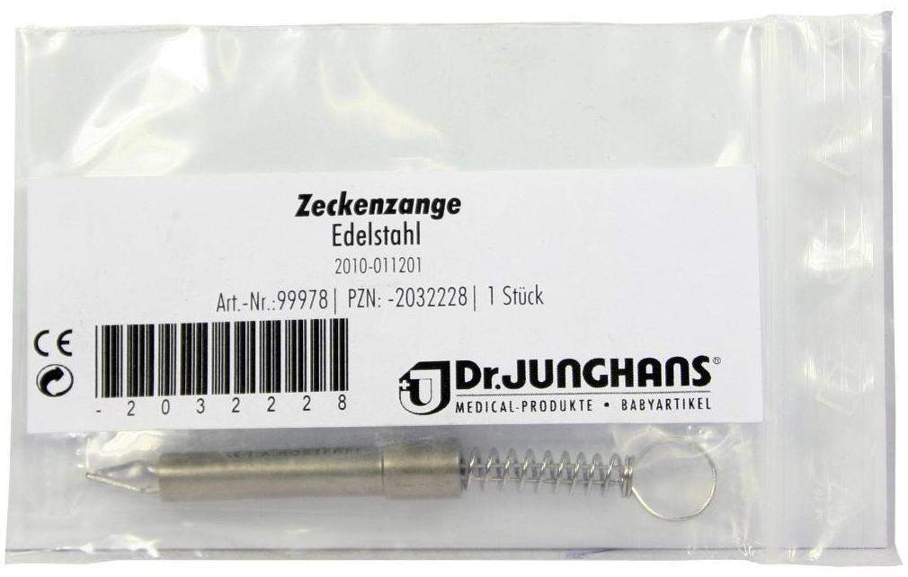 Zeckenzange Edelstahl Rostfrei 1 Stück