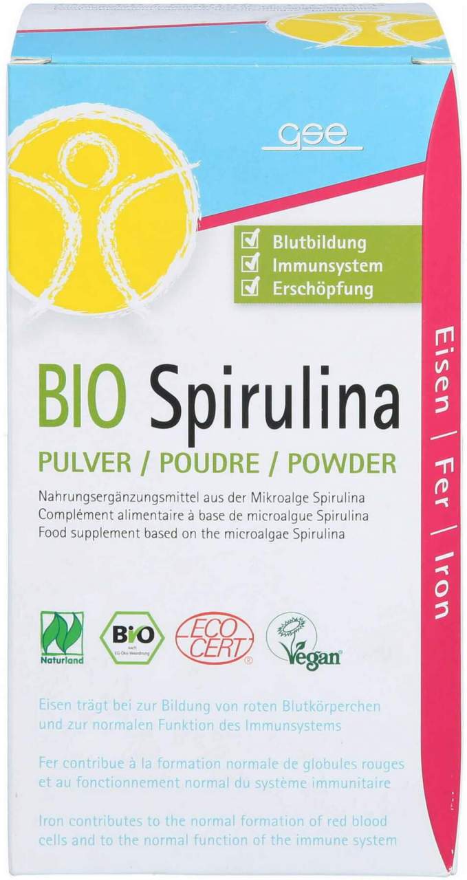 Gse Spirulina Bio Naturland Pulver 200 G