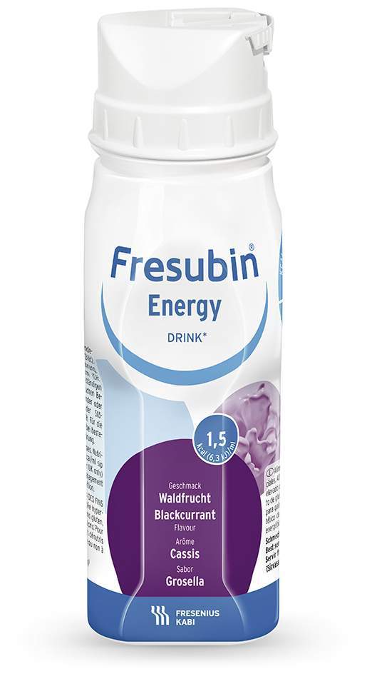 Fresubin Energy Drink Waldfrucht 4 X 200 ml Trinkflasche